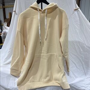 Cream Hooded Sweatshirt